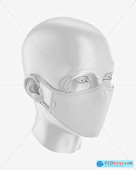 Download Face Mask Mockup - Front Half-Side 59037 » Free Download ...