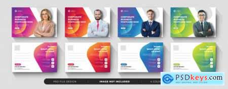 Corporate business postcard and banner templates