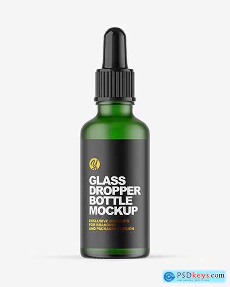 Download Frosted Green Glass Dropper Bottle Mockup 58998 » Free Download Photoshop Vector Stock image Via ...