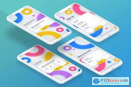 Registration App Screen - Mobile UI Kits 02