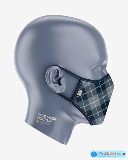 Face Mask Mockup - Side View 59006