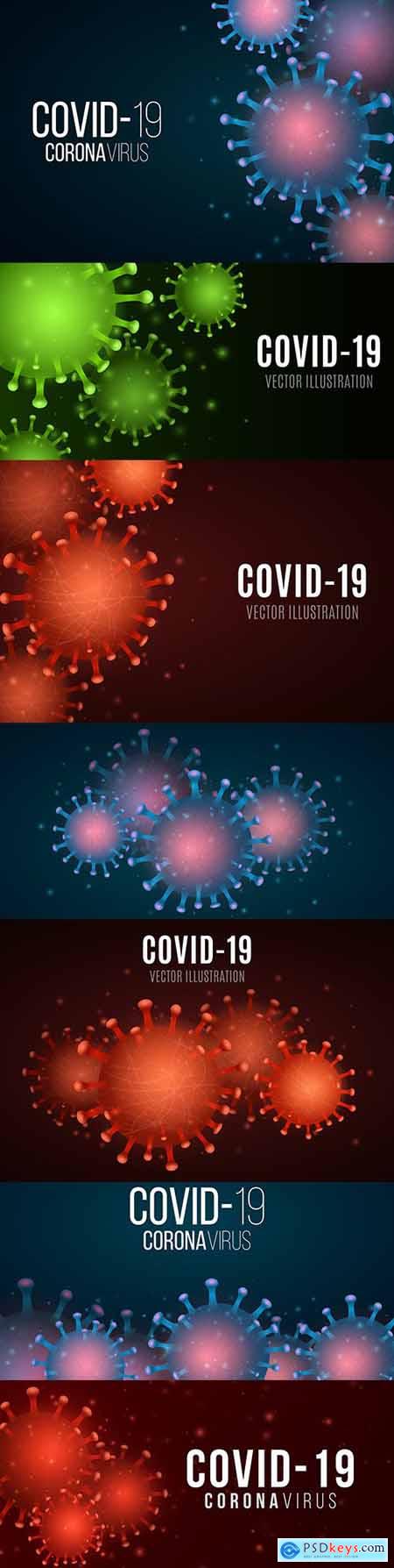 Coronavirus covid-19 background pandemic outbreak virus 3