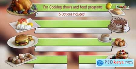 Cooking TV Lower Third Pack (5) 11563581