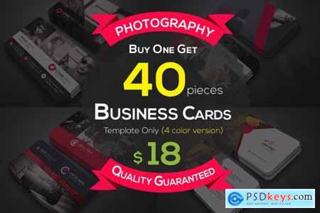 40 Photography Business Cards Bundle 4606406