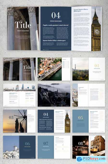 Blue and White Brochure Layout 286137999