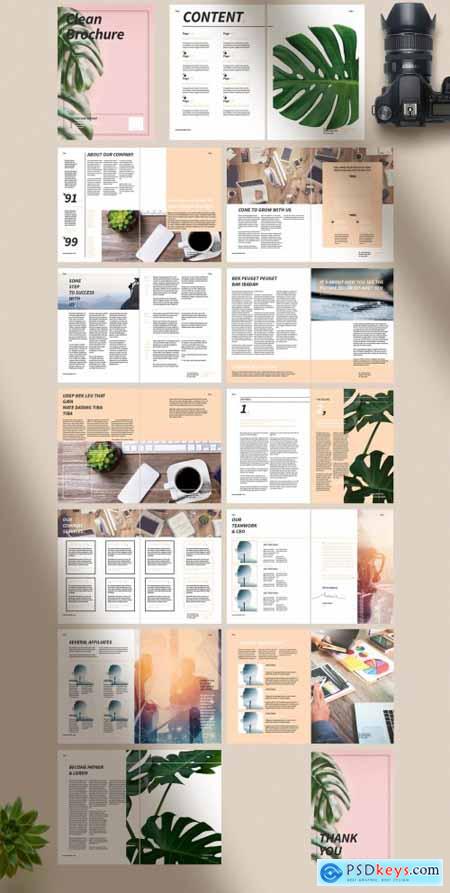 Brochure Layout with Tan Elements 275673606