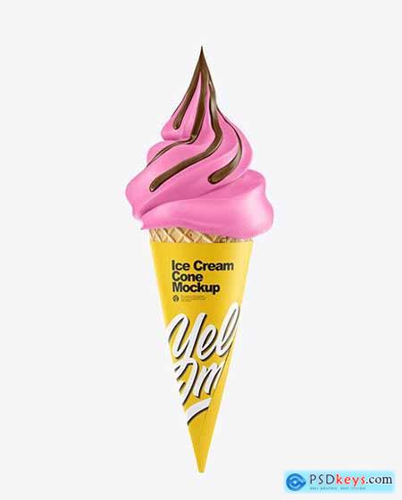Ice Cream Cone Mockup 58670