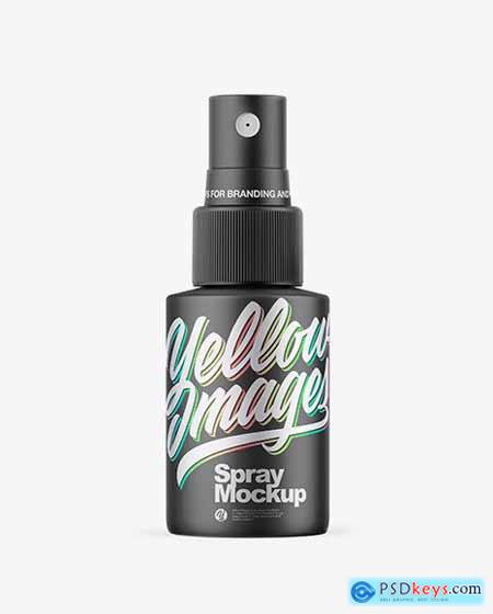 Matte Metallic Spray Bottle Mockup 58836