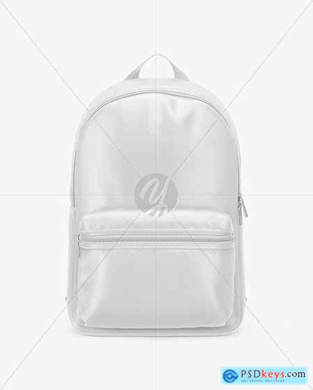 Leather Backpack Mockup - Front View 58709