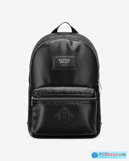 Leather Backpack Mockup - Front View 58709