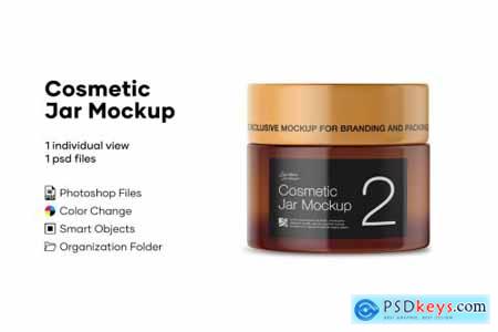 Cosmetic Jar Mockup 4888304
