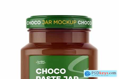 Glass Chocolate Spread Jar Mockup 4893156