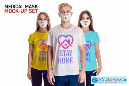 Medical Mask Mock-Up Set 4865387
