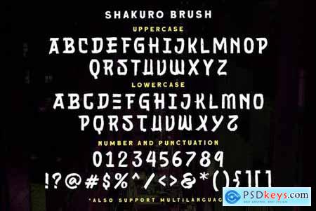Sakhuro - Brush Typeface 4895392