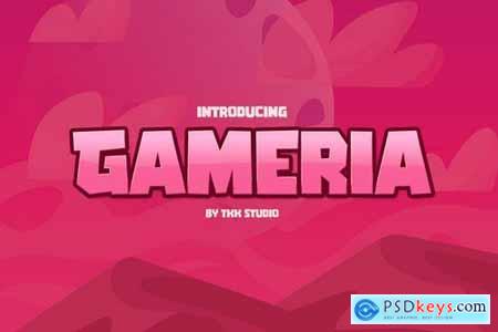 GAMERIA - Blocky gaming font