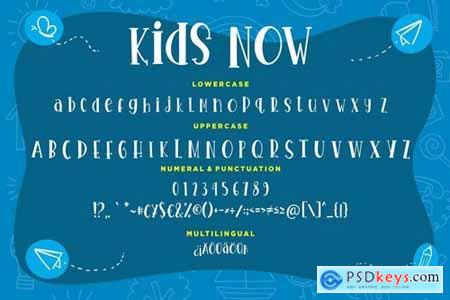 Kids Now Fun & Joyful Typeface