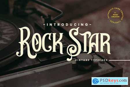 Rockstar- Vintage Decorative Typeface