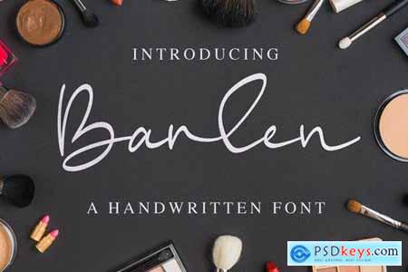 Barlen - a Handwritten Font