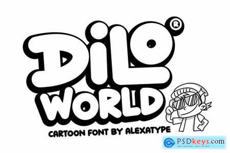 Dilo World - Cartoon font