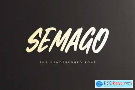 Semago - The Handbrushed Font