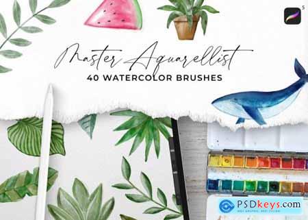 40+ Aquarellist Watercolor Brushes 4581018