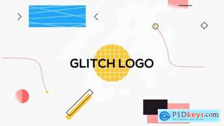 Shape Glitch Logo Reveal 22140688