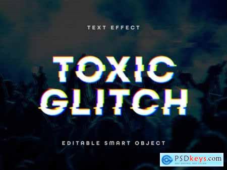 Glitch Text Effect Mockup 347947249
