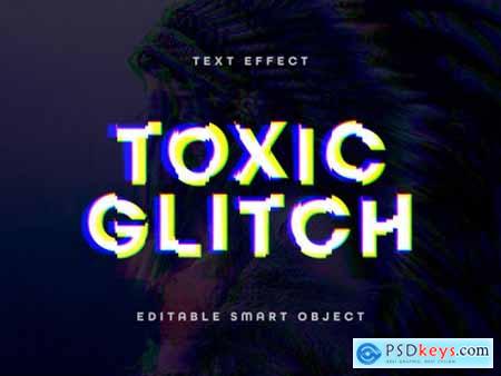 Glitch Text Effect Mockup 347947249