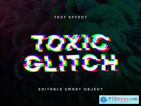 Glitch Text Effect Mockup 347947249