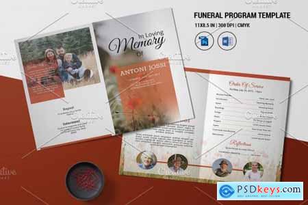 Funeral Program Template - V998 4523291