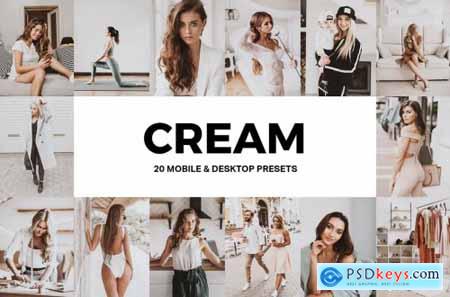 20 Cream Lightroom Presets and LUTs