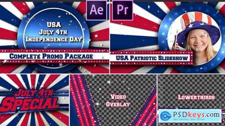 July 4th USA Patriotic Broadcast Promo Pack Premiere Pro 26602030