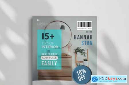 Interior Magazine Cover Template