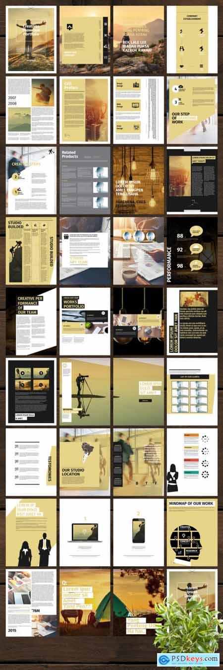 Clean Portfolio eBook Layout 348273141