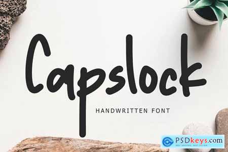 Capslock Handwritten Font 4931505