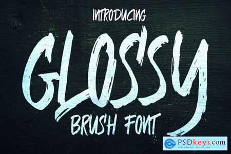 Glossy Brush Font