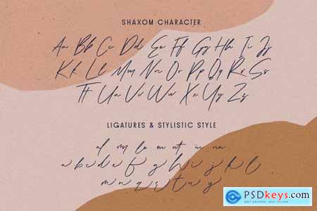 Shaxom - Signature Script Font