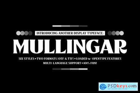 Mullingar Display Typeface 4889352
