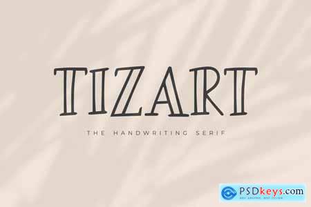 Tizart - The Handwriting Serif Font