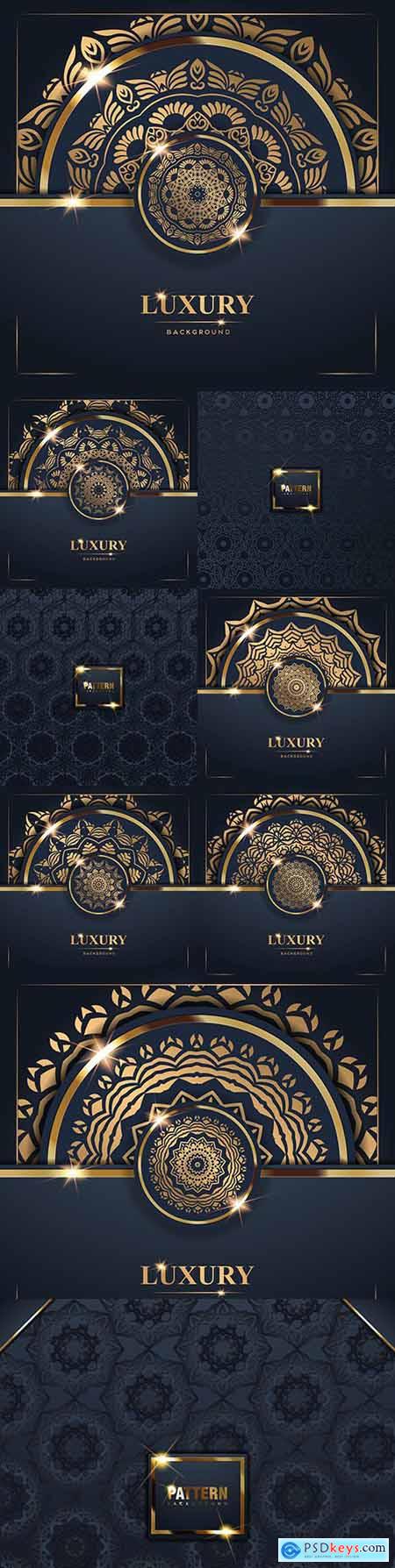Mandala luxury gold decorative background