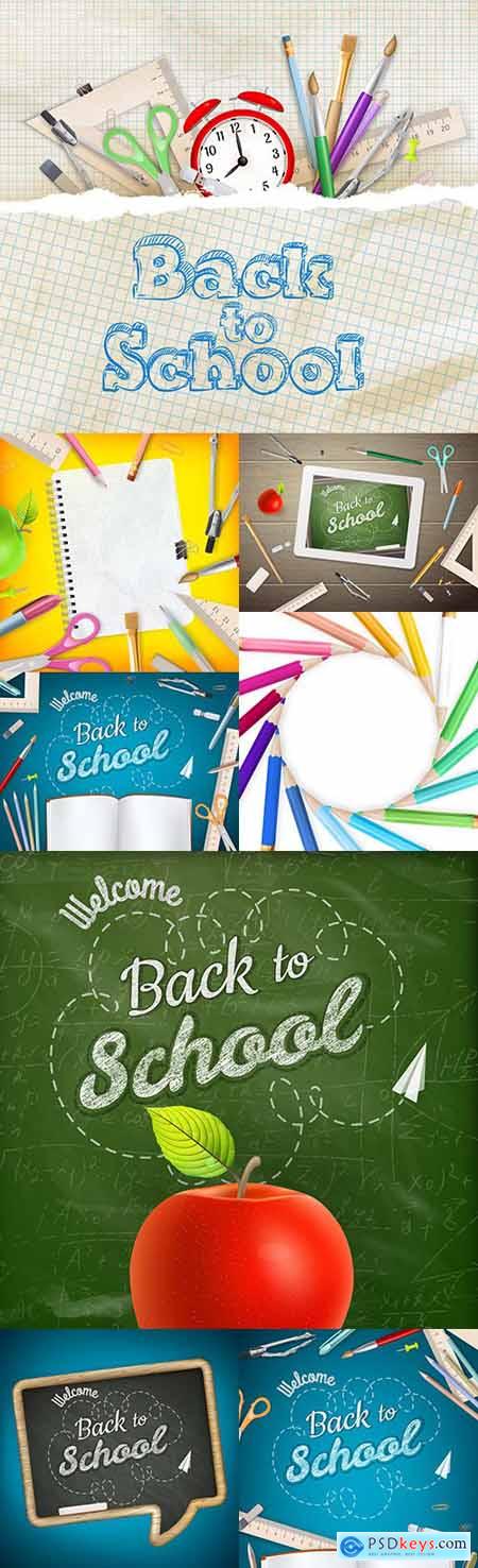 Back to school and accessories collection illustration 40