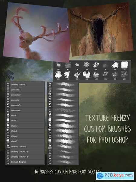 Texture Frenzy Photoshop Brushes 26321843