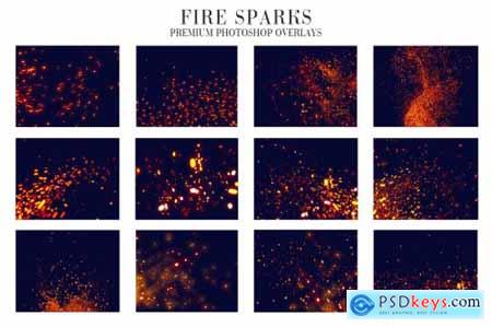 Fire Sparks Overlays Photoshop 4936513