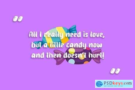 Candy Jelly Playful Display Font