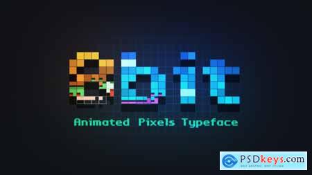8bit Animated Pixels Typeface 23203402
