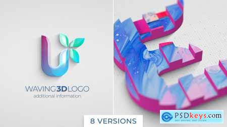 Waving 3D Logo Reveal 26049113