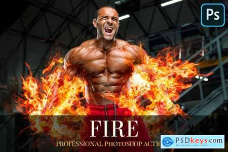 Fire Photoshop Action 4870210