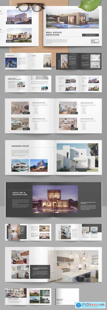 Landscape Real Estate Brochure Layout 350352118