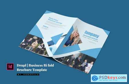 Drupl - Business Bi Fold Brochure Template
