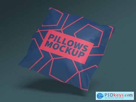 Square pillow mockup